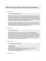 ACRP-CP Exam 2023 Questions and Answers