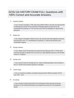 GCSU GA HISTORY EXAM FULL Questions with 100% Correct and Accurate Answers.