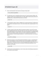 STA2023 Exam #2