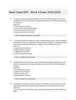 West Coast EMT - Block 4 Already Passed