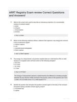 ARRT Registry Exam review rated 100% correct