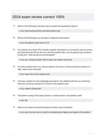 2024 exam review correct 100%