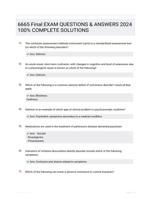 NRNP 6665 Final Exam (ALL Questions & Correct Answers): Walden University | Test Bank 100% Veried Answers