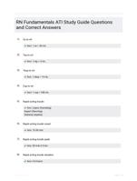 ATI RN Fundamentals Test Bank - Questions & Answers (Graded A+) Latest 2024 Edition