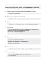 Patho MN 551 Midterm Review Study Guide Graded A+