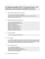 ATI Mental Health 2020 A Practice Exam | Questions and Verified Answers ()