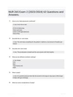 NUR 265  Exam 2 (2023/2024)  63 Questions and Answers.