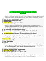 ATI MEDICAL SURGERY PROCTORED EXAM WITH NGN LATEST VERSIONS ALL GRADED A COMPLETE EXAM