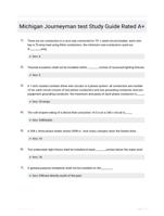 Michigan Journeyman test Study Guide Rated A+
