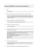 CSLB B GENERAL Study Guide Graded A+