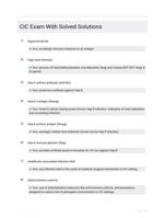 CIC Exam With Solved Solutions
