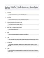 Indiana BMV For-Hire Endorsement Already Passed