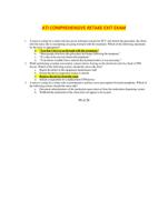 ATI COMPREHENSIVE RETAKE EXIT EXAM