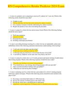 RN Comprehensive Retake Predictor 2024 Exam