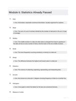 Module 6: Statistics EXAM QUESTIONS (26 TERMS) WITH VERIFIED DEFINITIONS UPDATED 2024