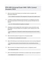 608 Universal Exam New Full Exam Questions and Answers ( Included ) 100% Correct