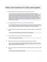 HRB FINAL EXAM With 100% Correct And Verified Answers