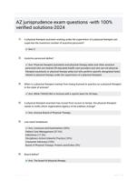 AZ jurisprudence exam questions -with 100% verified solutions-2024