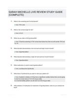 SARAH MICHELLE LIVE REVIEW STUDY GUIDE (COMPLETE)