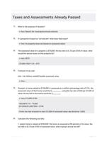 Taxes and Assessments Already Passed