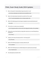 FINAL EXAM 100 questions FULLY ANSWERED GRADED A+