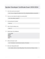 Spryker Developer Certificate Exam 2023/2024