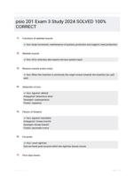 psio 201 Exam 3 Study 2024 SOLVED 100% CORRECT