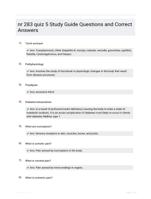 nr 283 quiz 5 Study Guide Questions and Correct Answers