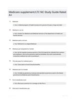 Medicare supplement/LTC NC Study Guide Rated A+