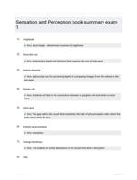 Sensation and Perception book summary exam 1