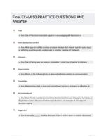 Final EXAM 50 PRACTICE QUESTIONS AND ANSWER