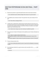 SEXTON PEPPERDINE ECON 200 FINAL - PART ONE