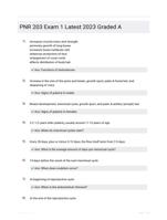 PNR 203 Exam 1 Latest 2023 Graded A
