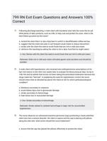 799 RN Exit Exam Questions and Answers 100% Correct