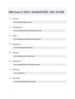 RBS Exam 3 2024 | GUARANTEED 100% SCORE