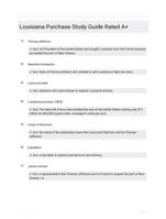 Louisiana Purchase Study Guide Rated A+