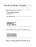 TNCC 9th Edition  Questions and Answers Graded A+ SOLVED