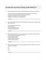 nevada life insurance Study Guide Rated A+