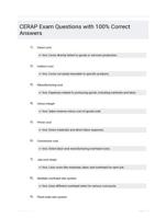 CERAP Exam Questions with 100% Correct Answers