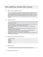 CIPS L4M8 Exam Verified 100% Correct!!