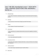 Unit 1 NR 283 chamberlain exam 1 2024 WITH 100% VERIFIED QUESTIONS AND ANSWERS | RATED A+