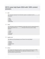 2015 June/July Exam 2024 with 100% correct answers