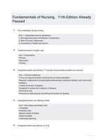 Fundamentals of Nursing, 11th Edition Already Passed