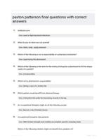 paxton patterson final questions with correct answers
