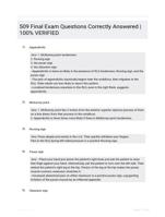 509 Final Exam Questions Correctly  Answered |100% VERIFIED