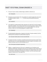 RADT 1010 FINAL EXAM GRADED A