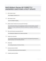 6645 Midterm Review QUESTIONS AND ANSWERS 100% VERIFIED A+ GUARANTEED