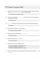 FPT Exam 2 correct 100%