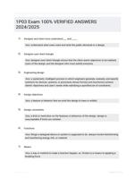 1P03 Exam 100%  VERIFIED ANSWERS  2024/2025