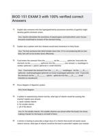 BIOD 151 EXAM 3 with 100% verified correct Answers